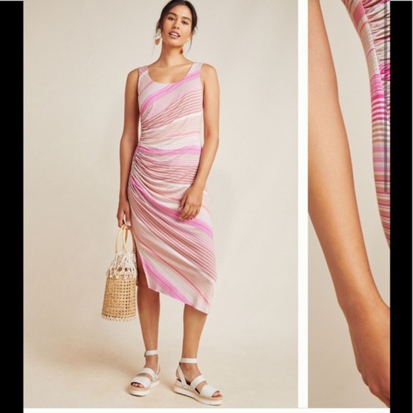 NWT Anthropologie Reina striped dress - Picture 3 of 5